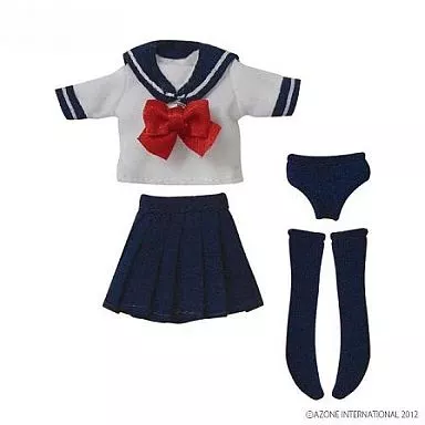 ドールアクセサリー　1/12 半袖セーラー服 白×紺 ドールアクセサリー 1/12 半袖セーラー服 白×紺 | おもちゃ