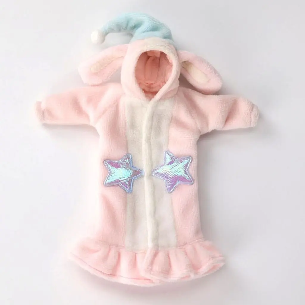 うさぎの着ぐるみドール ドールアクセサリー 1/10～1/12用 CS021C 着ぐるみパジャマ ウサギVer