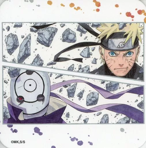 コースター(キャラクター) ナルト＆オビト 「NARUTO-ナルト- アート
