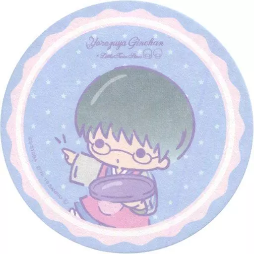 銀魂 J-WORLD 恋の銀魂神社 楕円缶バッジ JMA コースター 志村新八