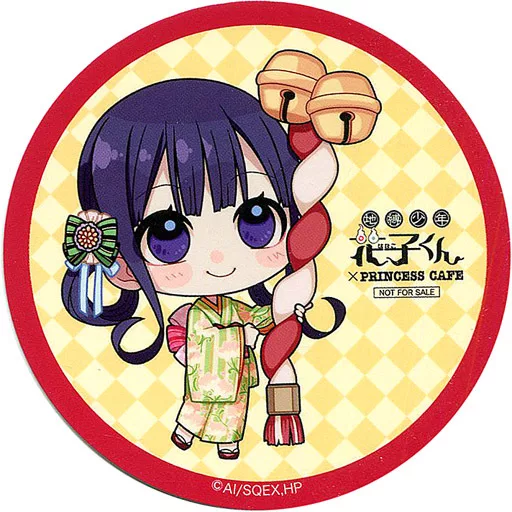 地縛少年花子くん　プリンセスカフェ　コースター　赤根葵 Akane Aoi Limited Coaster 「 Toilet-Bound Hanako-kun ×PRINCESS
