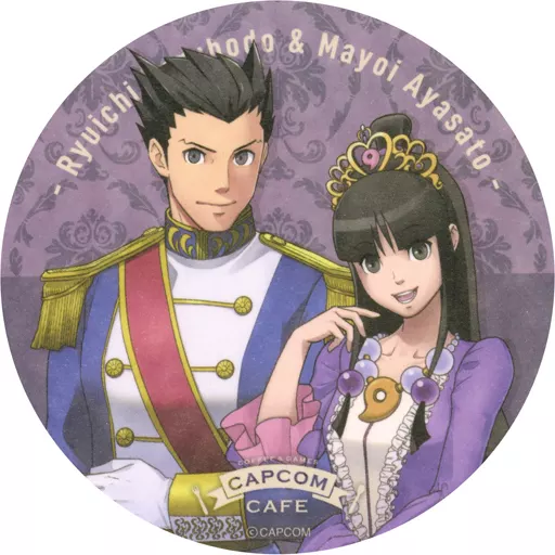 马克杯茶杯成步堂龙一&绫里真宵原创杯垫<CAPCOM CAFE×逆转裁判系列4 th