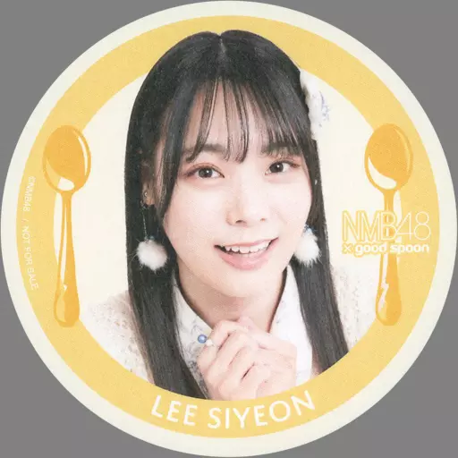 も*ん様 NMB48 good spoon コラボ　直筆サイン入りコースター　3 Li Shien Collaboration Limited Coaster 