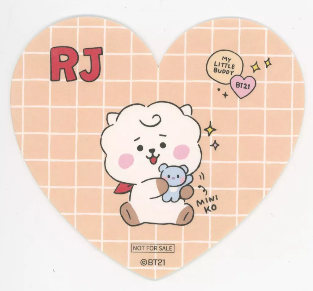 コースター RJ(ジン) コースター 「『BT21カフェ』 ～MY LITTLE BUDDY 