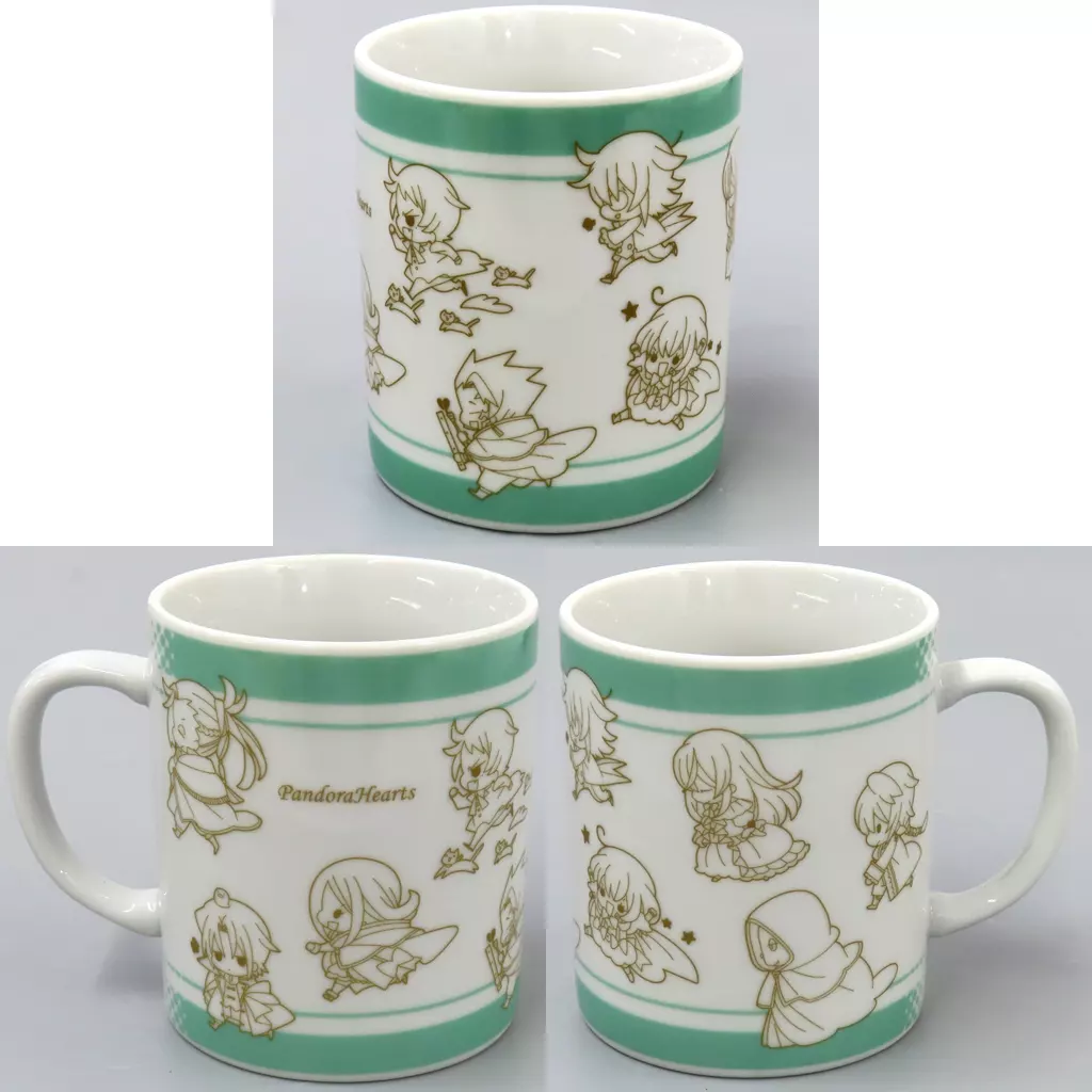 マグカップ・湯のみ　全18種セット オリジナルコースター 「PandoraHearts-パンドラハーツ- 15th Anniversary CAFE」 メニュー注文特典 後半 マグカップ・湯のみ ギルバート=ナイトレイ(片手でもできる