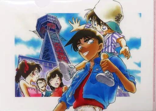 【セット】コナン展20周年クリアファイル クリアファイル 集合(レッド) クリアファイル 「名探偵コナン連載20