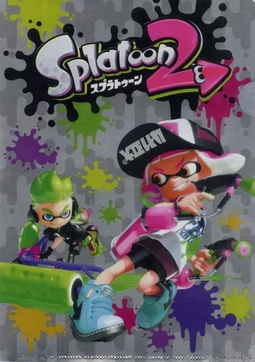 スプラトゥーン2 クリアファイル Collection A4 Original Sparkling Clear File 