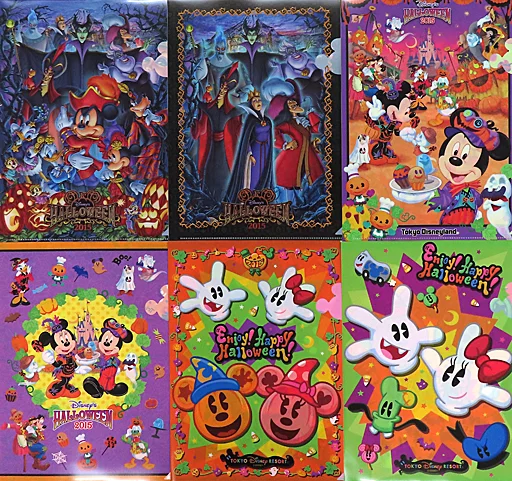 東京ディズニーシー ハロウィンクリアホルダー３点 東京ディズニーシー ハロウィンクリアホルダー3点 Clear file Set A4