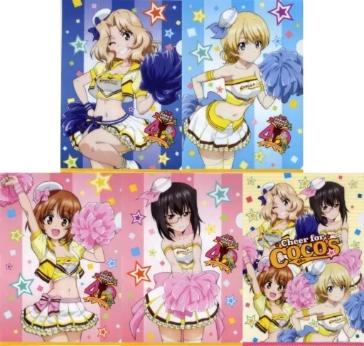 COCO'S（ココス）×ガールズ＆パンツァー クリアファイル ココス× ガールズ＆パンツァー 劇場版 コラボ クリアファイル