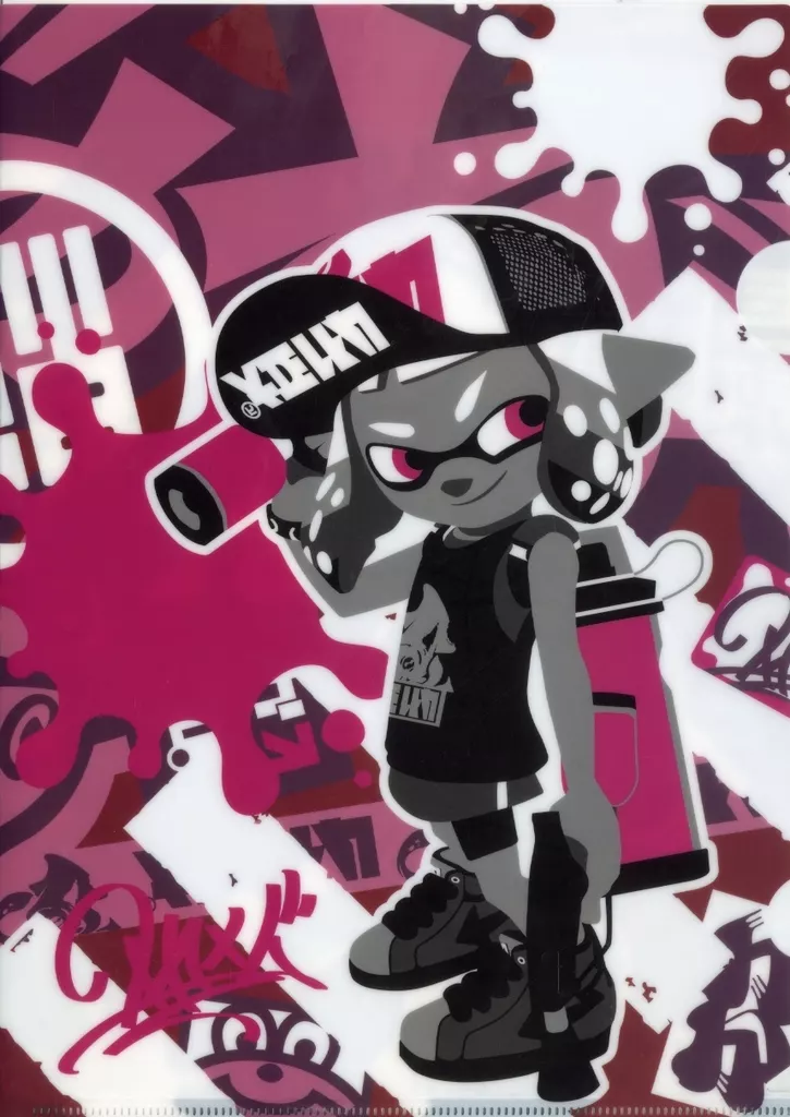 クリアファイル デザインB CROSSING SPLATOON A4クリアファイル