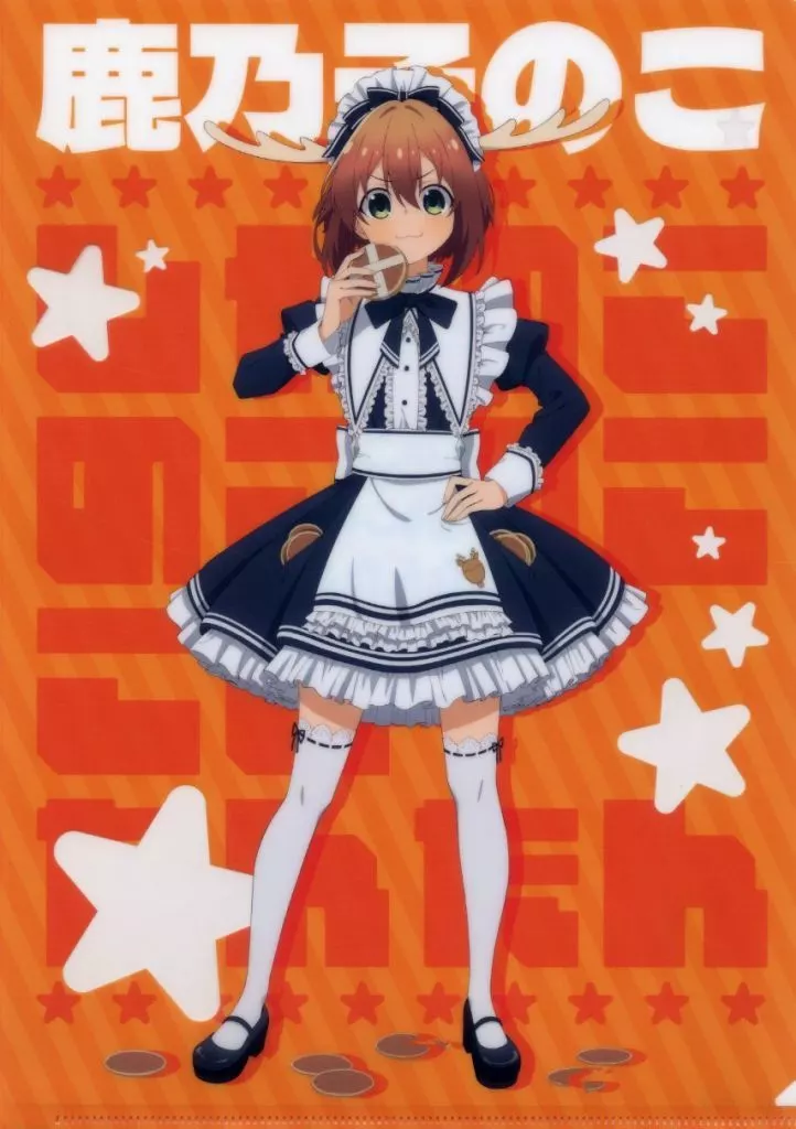 かのこオーダーページ Clear file 鹿乃子 Noko A4 plastic trasparent file folder maid