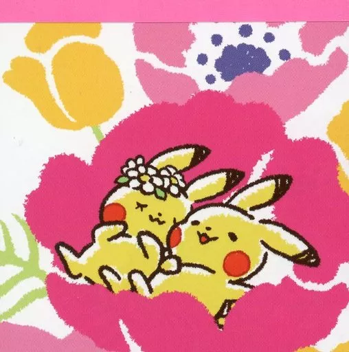 「POKÉMON LOVE ITS’DEMO」 Pikachu (flower) POKEMON LOVE ITS' DEMO memo pad 