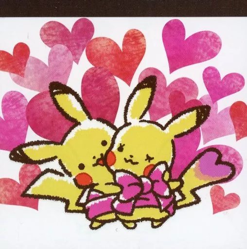 Pikachu (heart) POKEMON LOVE ITS' DEMO memo pad Pikachu (heart) POKEMON LOVE ITS' DEMO memo pad