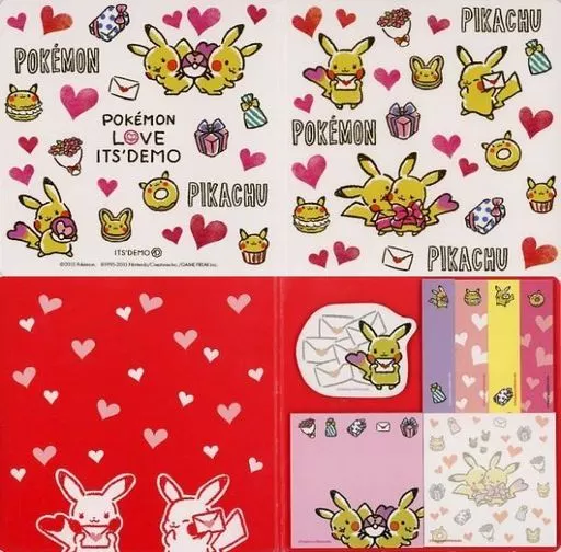 Notebook / notepad Pikachu POKEMON LOVE ITS' DEMO sticky note book