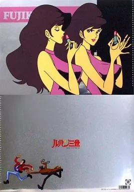 クリアファイル 峰不二子/銭形＆ルパン A4メタルクリアファイル