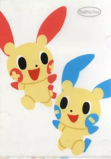 ポケモン　ポケモンセンター　pokemontime クリアファイル クリアファイル プラスル＆マイナン A4クリアファイル Pokemon time