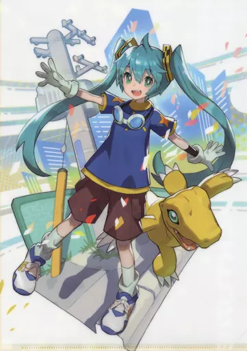 デジモン 初音ミク クリアファイル コラボ 3種セット rella 11月2日