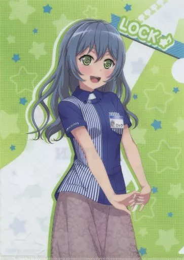 特別オファー 朝日六花(搖滾)原創A4文件夾<BANG Dream！女孩樂隊聚會！×LAWSON クリアファイル