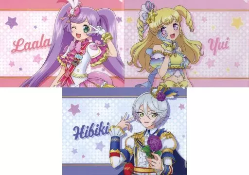 Clear file Laala Manaka & 夢川 Yui & Sukyoin Hibiki A4 Clear File 