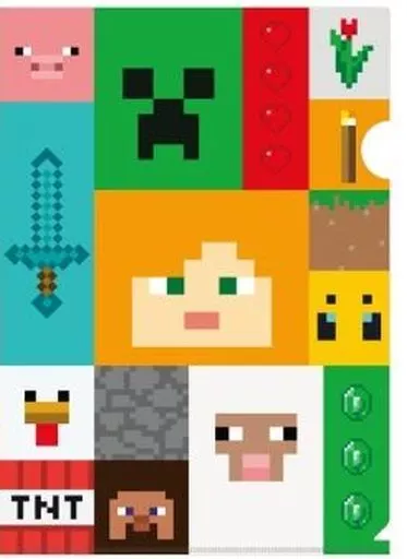 クリアファイル D柄 A4クリアファイル 「MINECRAFT -マイン