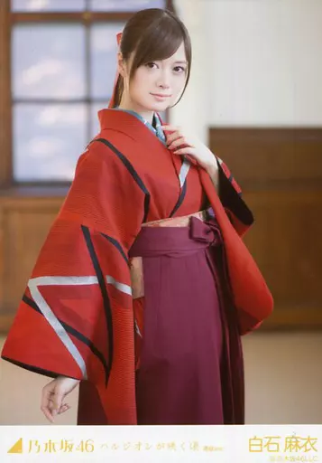 生写真(乃木坂46)/アイドル/乃木坂46 白石麻衣/膝上・体右向き