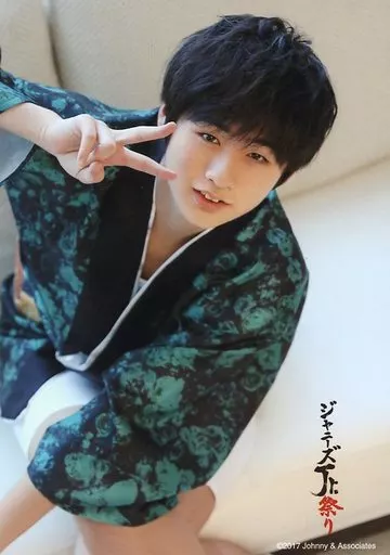中古生写真(ジャニーズ) HiHi Jets/猪狩蒼弥/上半身・衣装水色