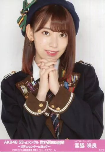 宮脇咲良　HKT48 AKB48 　世界選抜総選挙　トロフィー　生写真 小物(女性) 宮脇咲良(HKT48)/3位 個別レプリカトロフィー