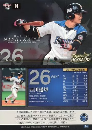 BBM 2014 日本ハム ファイターズ WE LOVE HOKKAIDO レギュラー
