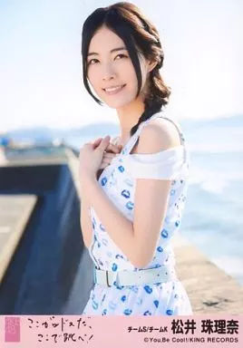 生写真(AKB48・SKE48)/アイドル/AKB48　岡田奈々/CD「ここがロドスだ、ここで跳べ!」劇場盤特典(黒帯) 生写真(AKB48・SKE48)/アイドル/AKB48 松井珠理奈/CD「ここが