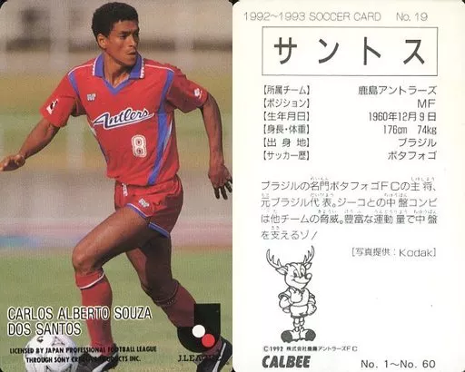 スポーツ/Jリーグ選手カード/Jリーグチップス1992～1993/鹿島