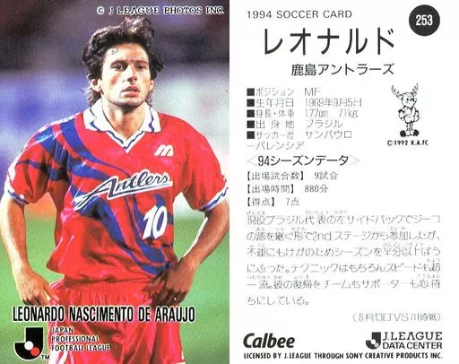 スポーツ/Jリーグ選手カード/Jリーグチップス1994第3弾/鹿島