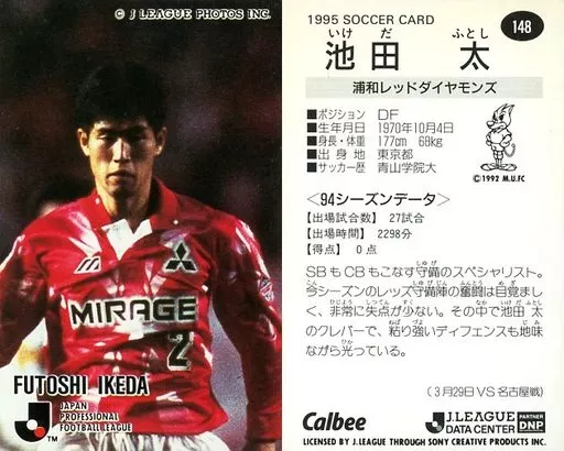 Sports / J League Player Card / J League Chips 1995 / Urawa
