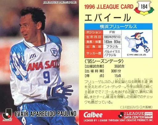 スポーツ/Jリーグ選手カード/Jリーグチップス1996/横浜フリューゲルス