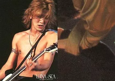 Luna Sea / J / Regular Card / Live Card / Waist Up / Upper Body Naked /  Both Hands Guitar / Background Black / Luna Sea Trading Card | Toy Hobby |  Suruga-ya.com