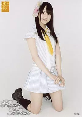 生写真(AKB48・SKE48)/アイドル/SKE48 松井玲奈/膝立ち・黄色ネクタイ
