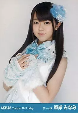 生写真(AKB48·SKE48)/偶像/AKB48 峯岸南/上半身/胸前动手/剧院集换式生