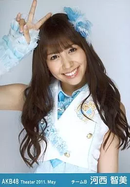 生写真(AKB48・SKE48)/アイドル/AKB48 河西智美/上半身 右手頭横