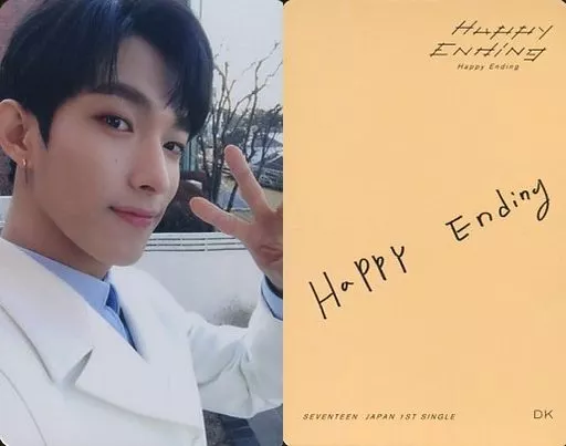 SEVENTEEN DK ドギョム トレカ Happy Ending 日本 公式 Collection Card (Male) / CD 「 JAPAN 1 st SINGLE 『 Happy Ending