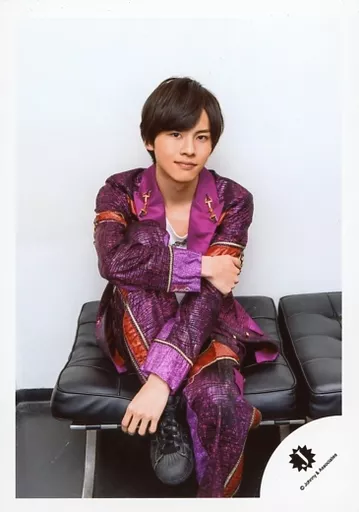 中古生写真(ジャニーズ) 目立と 7 MEN 侍/矢花黎/膝上・衣装茶色・