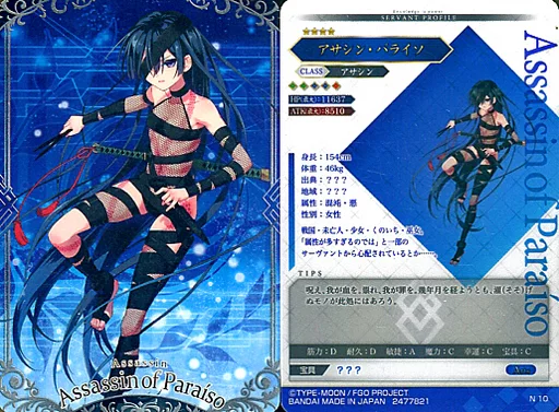 注目の福袋！ Fate/Grand イラストカード A6サイズ アサシン・パライソ Order その他