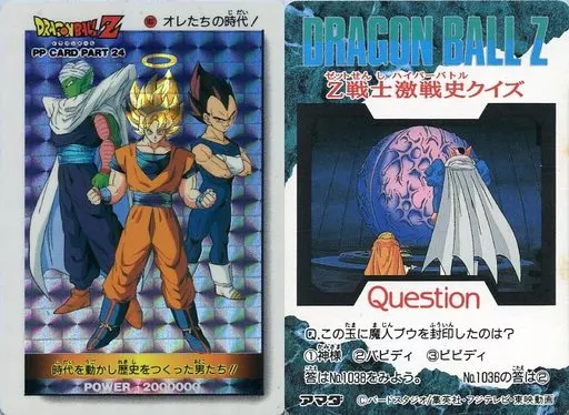 ドラゴンボールZ PP CARD PART 24 1034 フルパワー無限大!! ドラゴンボールZ PP CARD PART 24 ドラゴンボールZ フルパワー無限大