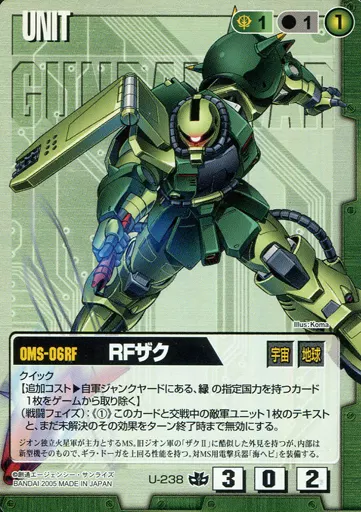 U-238 [C] : RF Zaku | Toy Hobby | Suruga-ya.com