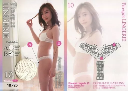 Collection Card (Female) / Wataru Takeuchi vol. 2 Trading Card Pin