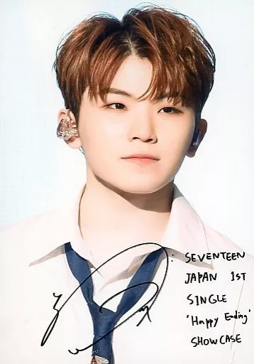 SEVENTEEN/WOOZI(蛆)/現場照片·印刷帶簽名/