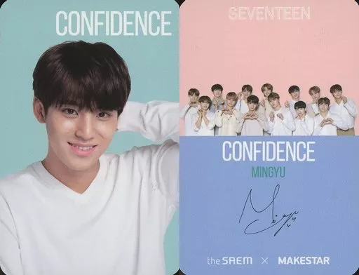 SEVENTEEN the saem ミンギュ SEVENTEEN/MINGYU (Kim Min-gyu) / Reverse side print with signature