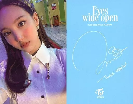 TWICE ナヨン サイン入りチェキ Eyes wide open - メルカリ