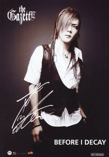The Gazette / Kai / Print with signature / CD 「 BEFORE I