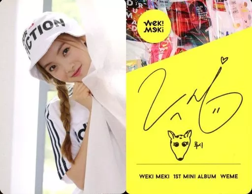 WekiMeki WEME チェキ ルーシー Weki Meki / Lucy / Reverse side printed with signature / CD-WEME