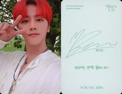 何でも揃う SF9/YOUNG BIN / Back Light Green / With Print Signature and K-POP・アジア