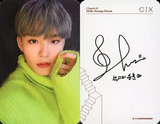 CIX / Seung-hoon (Seunghun) / Back Side Print with signature / CD ...